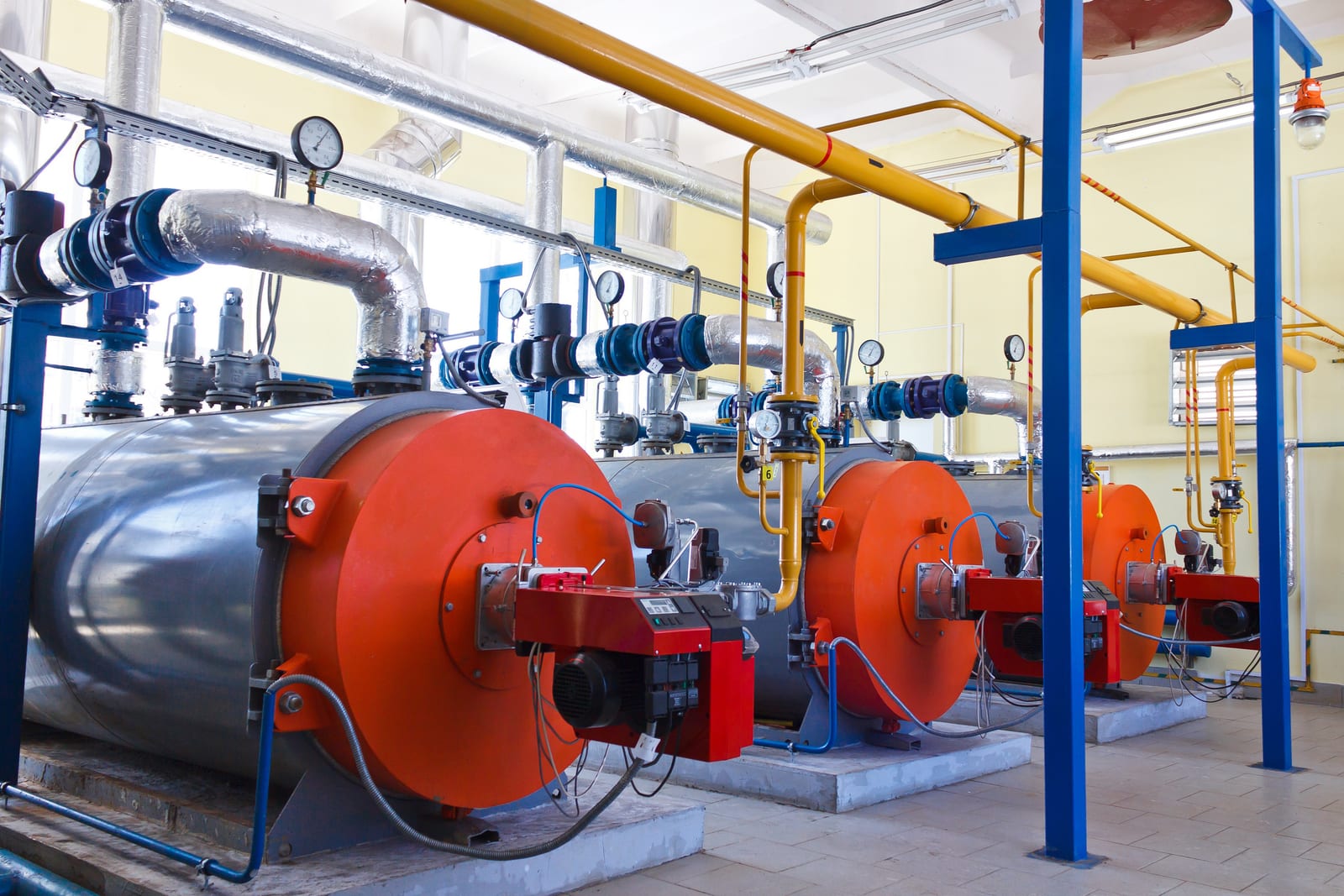 Industrial boiler and steam system water treatment